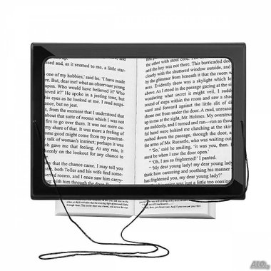 Лупа за четене с LED осветление Hands Free Magnifier А4 увеличителна настолна Преносима LED лупа за четене