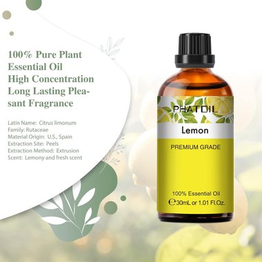 Етерично масло лимон PHATOIL Lemon 100мл аромати ароматерапия за Дифузери козметика сапуни