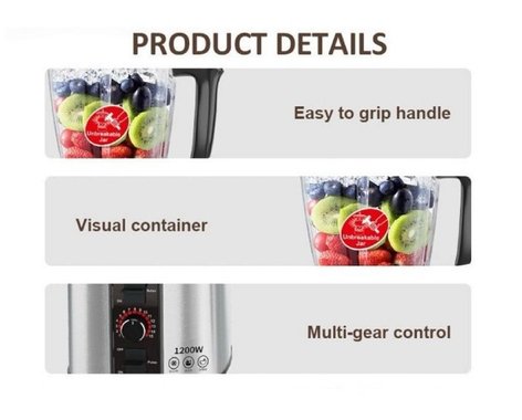 Кухненски робот 7в1 Sokany SK-111 1200W Блендер Чопър Кафе мелачка Мултифункционален уред 