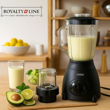 Кухненски блендер с мелница за ядки и подправки RL-SME-600.6 RED, 800 W, 1.5 l