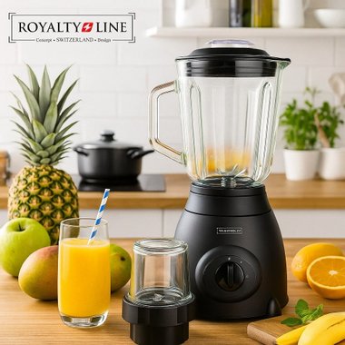Кухненски блендер с мелница за ядки и подправки RL-SME-600.6 RED, 800 W, 1.5 l