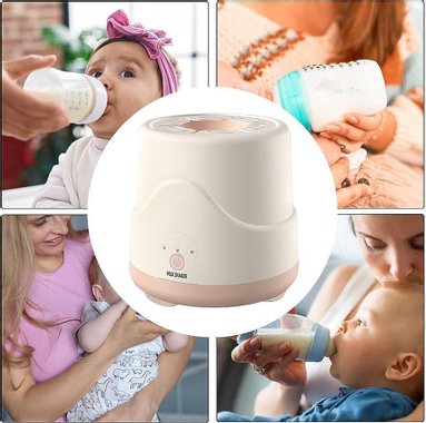 Автоматичен шейкър за адаптирано мляко Milk shaker V20 Pink Двупосочно разбъркване на мляко