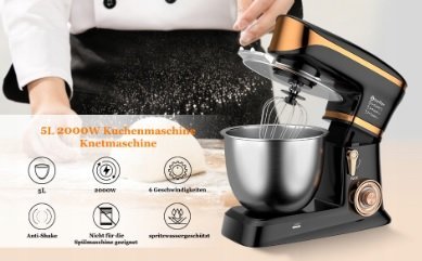 Планетарен миксер Scheffler SC-263 2000W 5л Кухненски робот Тестобъркачка