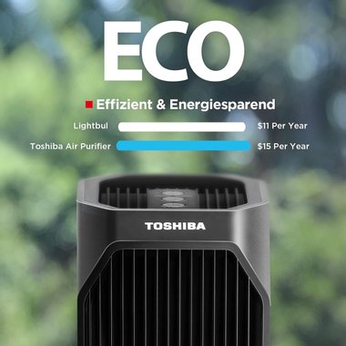 Пречиствател на въздух 3в1 Toshiba CAF-Z45FR 53W HEPA H13 филтър с активен въглен UV стерилизация CADR 228 м³ч