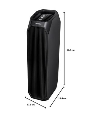Пречиствател на въздух 3в1 Toshiba CAF-Z45FR 53W HEPA H13 филтър с активен въглен UV стерилизация CADR 228 м³ч