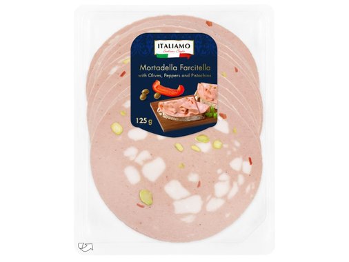 Мортадела с маслини и пеперони