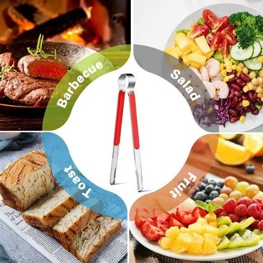 Щипка за храна QLLQ Кухненска щипка BBQ барбекю Щипка за сервиране 