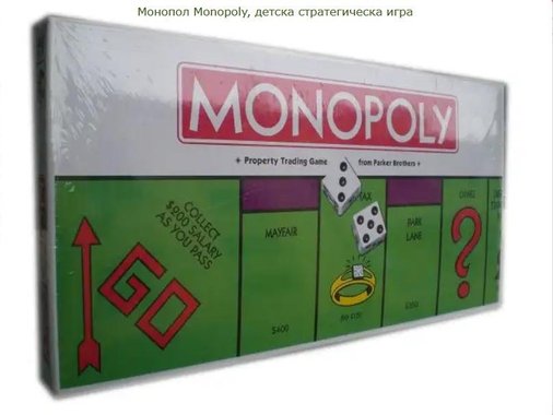 Монопол Monopoly, детска стратегическа игра 291969
