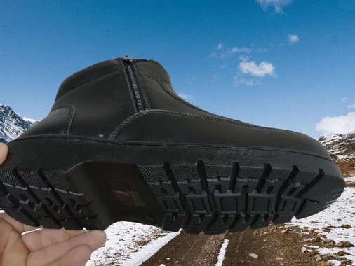 Мъжки зимни боти с два ципа и дебел топъл хастар.