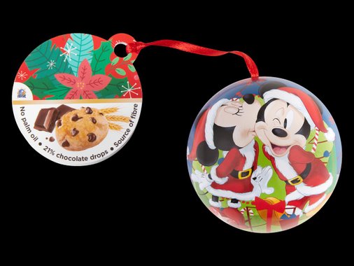 Коледна топка с бисквитки с шоколадови капки