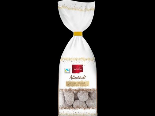 Бадеми с коледна глазура