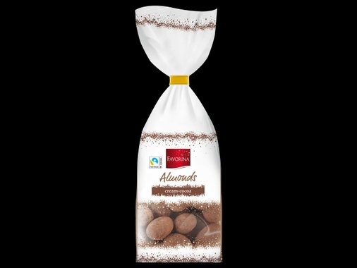 Бадеми с коледна глазура