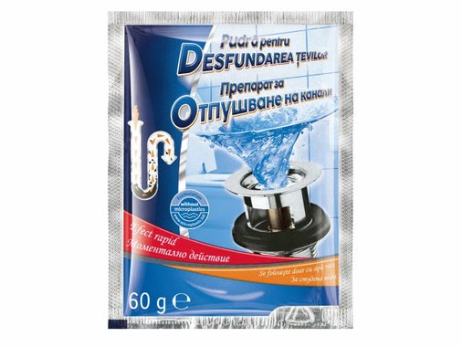Препарат за отпушване на канали и сифони
