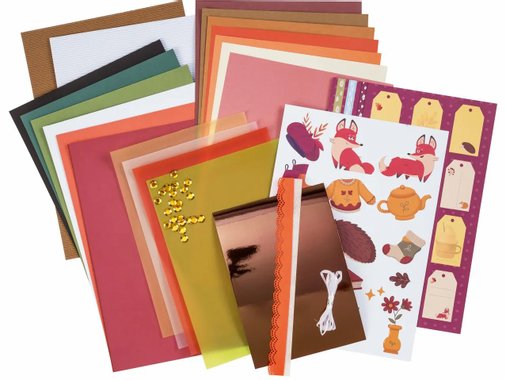 Творчески комплект, декоративна хартия, хартиена лента или стикери