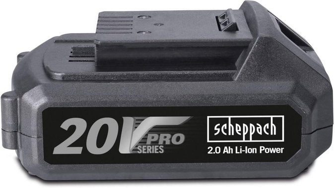 Комплект батерия 2Ah със зарядно Scheppach Pro Series Li-ion 20V Бързо зарядно устройство