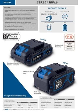 Акумулаторна батерия Scheppach IXES SBP4.0 Li-ion 20V 4Ah