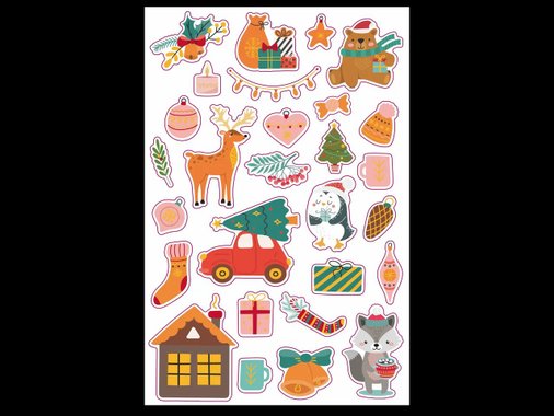 Коледни стикери
