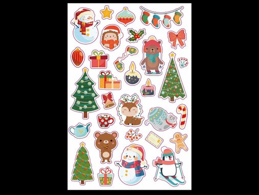Коледни стикери
