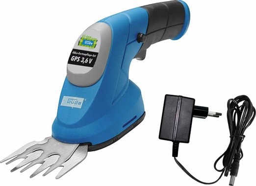 Акумулаторна ножица за трева и храсти Gude GPS ‎95506 3.6V 1.5Ah ножица за трева 2в1 