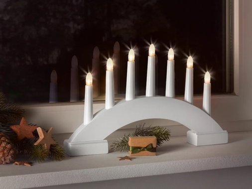 Коледен LED свещник