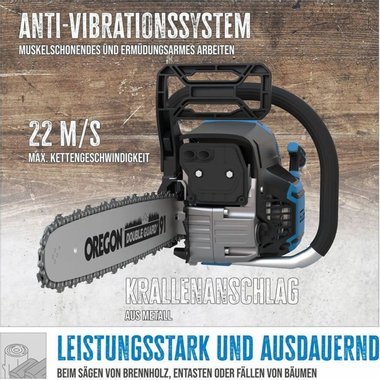 Бензинов трион Gude KS 500-62 2.85kW 48см Бензинова резачка Бензинов верижен трион 