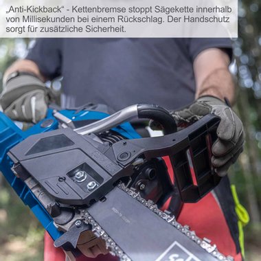 Верижен трион Sceppach PCS56E IXES 20V 2Ah 2.3kW 56 см³ 51см с батерия и зарядно Бензинова резачка 