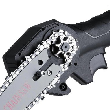 Мини верижен трион F Easy D 550W 24V Батерия и зарядно Мини акумолаторна резачка за клони