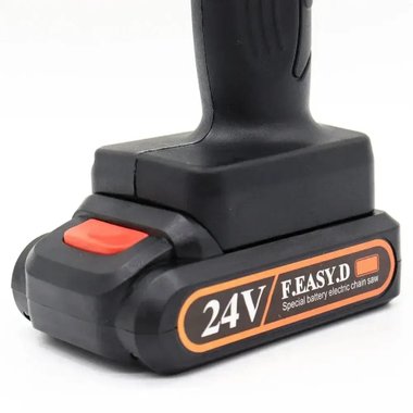 Мини верижен трион F Easy D 550W 24V Батерия и зарядно Мини акумолаторна резачка за клони
