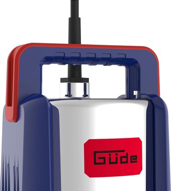 Акумулаторна потопяема помпа за чиста вода Gude KTP 18 201 23 2000 л/ч 18V 2Ah с батерия и бързо зарядно устройство