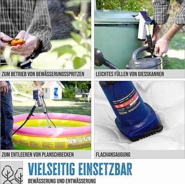 Акумулаторна водна помпа Gude RFP 12 201 04 1500 лч 12V Помпа за варели бидони бурета с батерия и зарядно