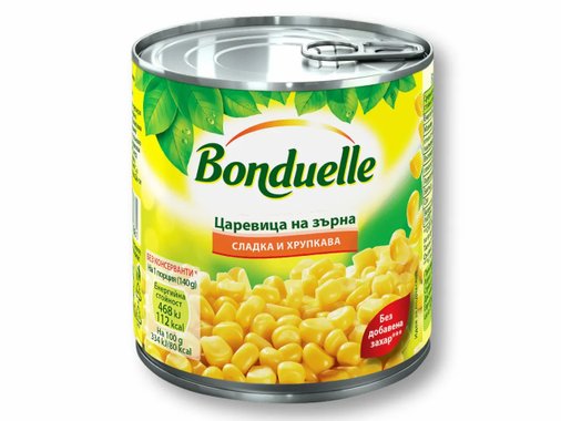 Зелен грах, сладка царевица или червен фасул