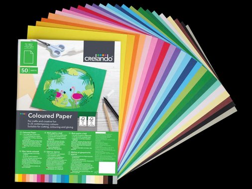 Цветна хартия или цветни картони