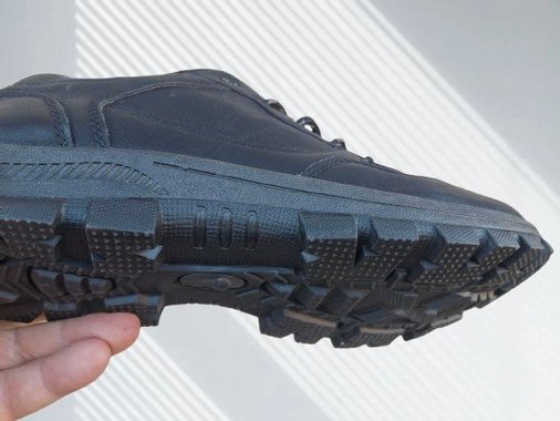 Мъжки маратонки с гумено директно излято ходило в черно- CAIDAI