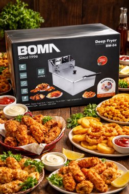 Професионален фритюрник Boma BM84 2500W 6 литра Professional 