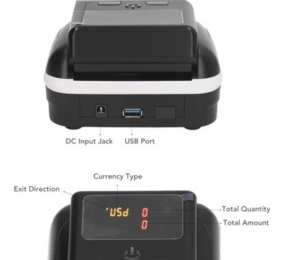 НАЛИЧНИ !!! Детектор за фалшиви за банкноти Banknote Detector АТ100 Lcd дисплей