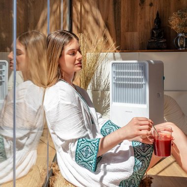 Мобилен климатик Cecotec ForceClima 7550 7000 BTU/h Wi-Fi 4в1 Преносим климатик влагоабсорбатор вентилатор