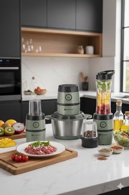 Блендер 3в1 Tiffany TF2003 2литра 300W Чопър кафемелачка спортен блендер смути мейкър