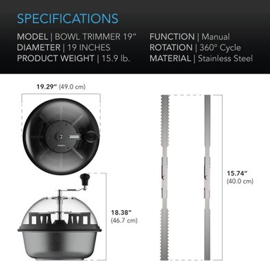 Тример за листа и цветове Infinity AC-BTA19 49см Ръчен тример 