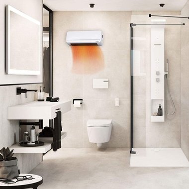 Електрическа печка Bastilipo CS-2000 2000 W духалка с Керамичен нагревател отоплител за стена баня