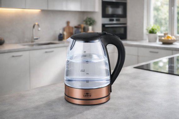 Електрическа кана за вода Lenz 1850 2200W кана за топла вода чайник Намаление! от 49.оо на 19.оо euro!