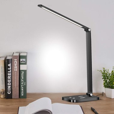 Настолна лампа с безжично зареждане Mdhand MT856 Led осветление безжично зарядно 