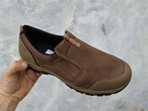 💥15 €👈Мъжки спортни обувки без връзки в кафяво- CAIDAI 