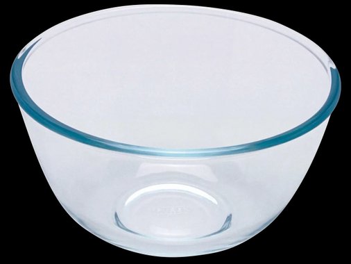 Стъклена форма за печене, купа или мерителен съд