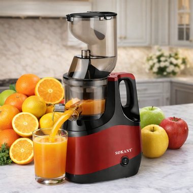 Бавнооборотна сокоизстисквачка Sokany SK01005 Slow Juicer 800W Студено пресоване
