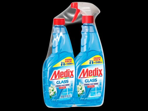 Препарат и пълнител за почистване на стъкла