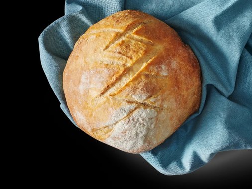 Хляб с картофено пюре и лук