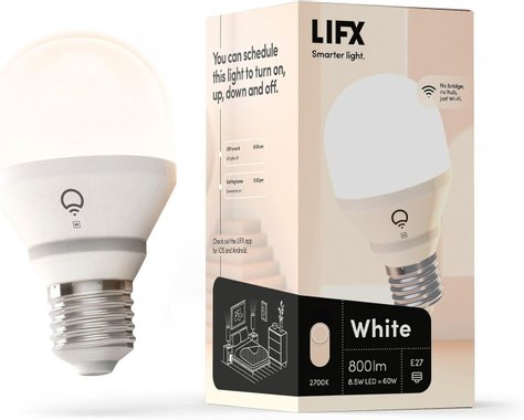 Led крушка LIFX White L3A19LW08E27IN 8.5W 2700K 800lm Smart Wi-fi димируема лампа осветление