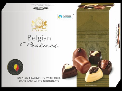 Шоколадови белгийски бонбони с пълнеж