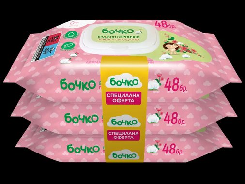 Бебешки влажни кърпички