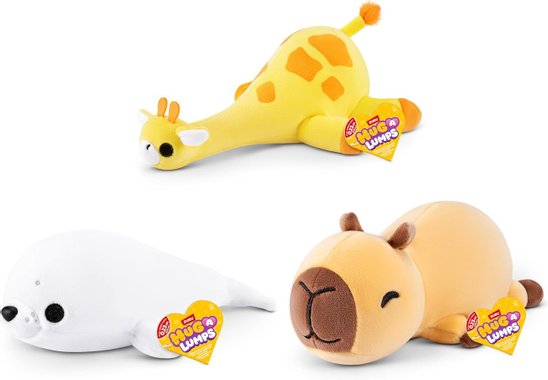Комплект от 3 броя плюшени играчки Zuru 14906 Hug A Lumps Плюшена играчка с тежести 230 грама 